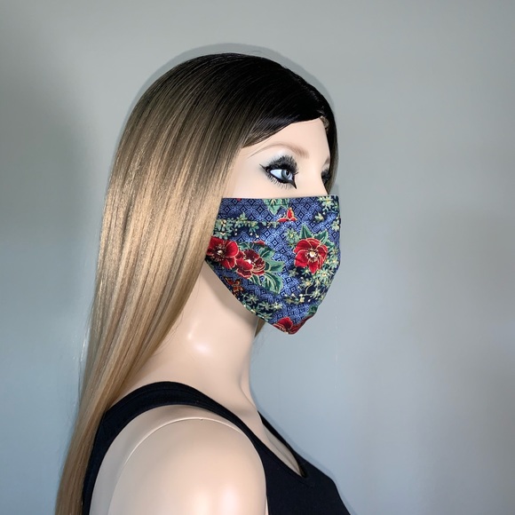 Face Mask Womens Flowers Pretty - Picture 5 of 5